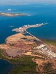 An aerial view of Darwin Port and Darwin Harbour, leased to the Chinese for a song.