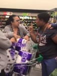 Shoppers at Woolworths Chullora had a meltdown over toilet paper. Picture Twitter
