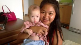 Thai surrogate mother Pattaramon Chanbua with baby Gammy.